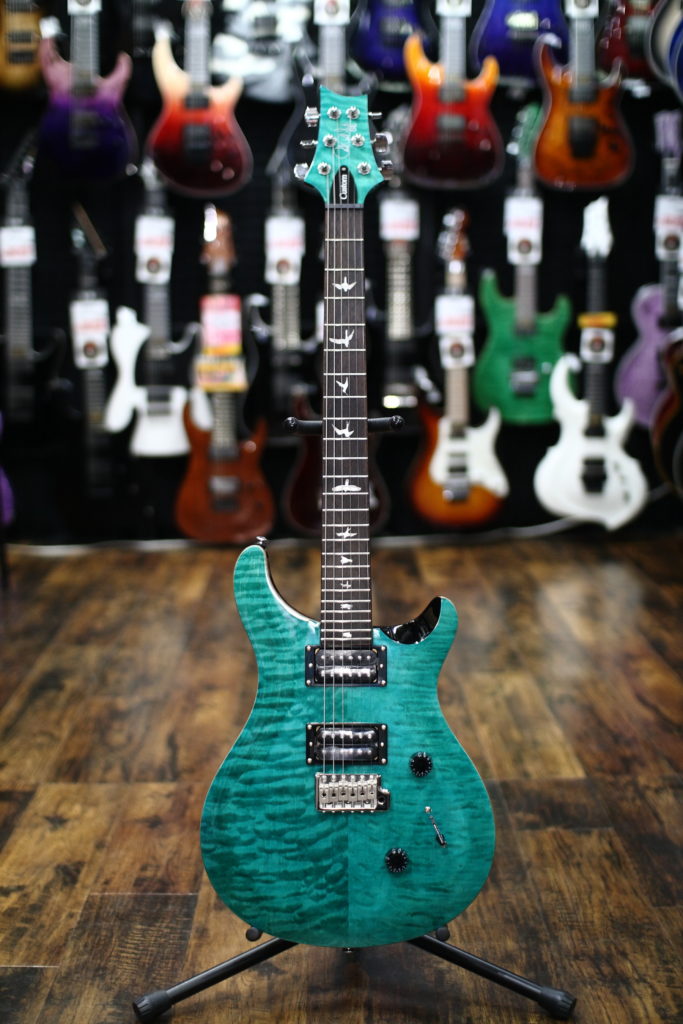 SE Custom 24 Quilt Maple Top #Aquamarine