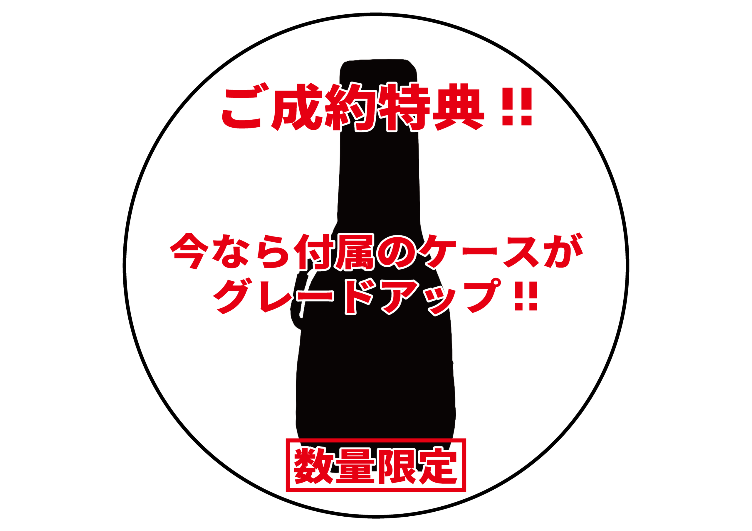 ご成約特典 今なら付属のケースがグレードアップ 数量限定