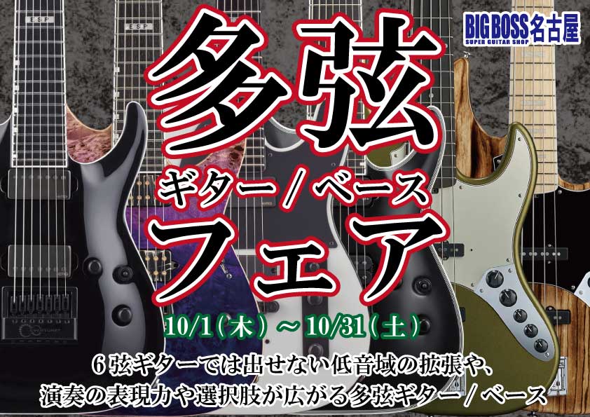 多弦 ギター/ベース フェア！