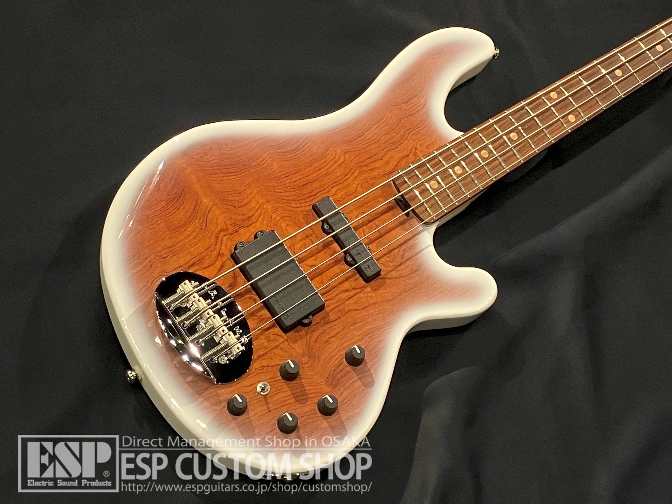 【即納可能】LAKLAND(レイクランド) SL44-94 Deluxe Bubinga (Rose FB) / Snow White Sunburst 大阪店 【新春初売りお年玉セール対象商品】