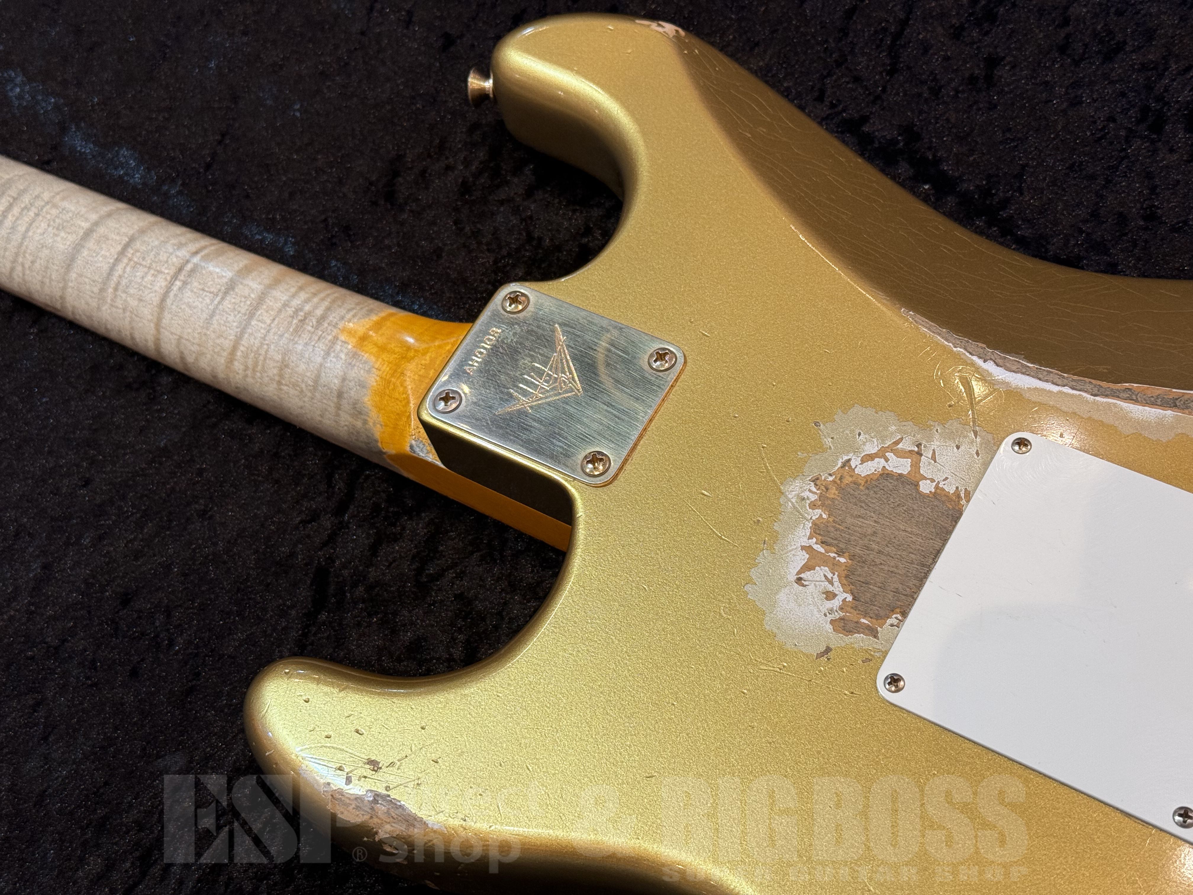 【即納可能/中古品】Fender Custom Shop MBS 1962 Poblano Stratocaster Relic Built by Andy Hicks【Aged Aztec Gold】福岡店