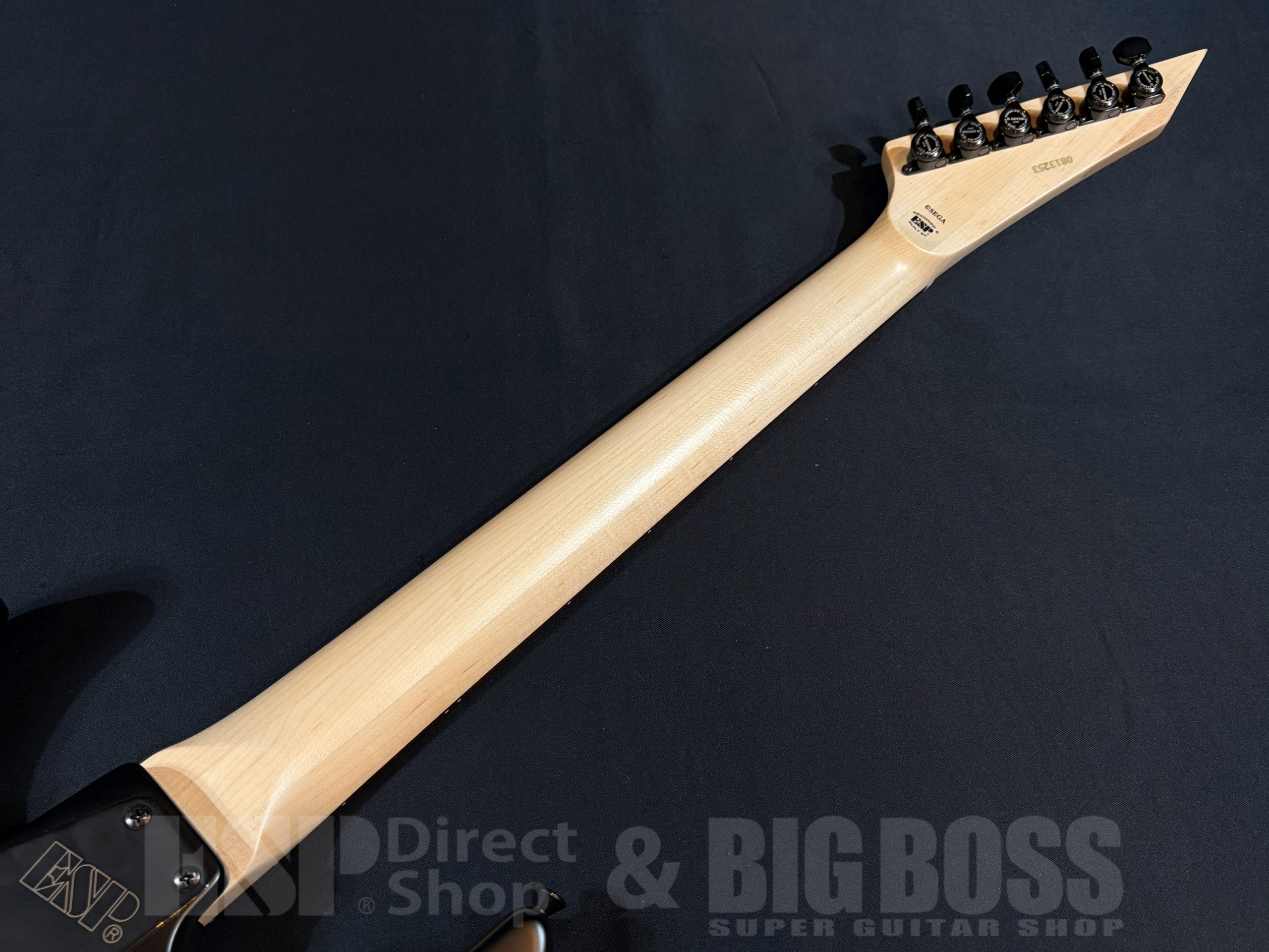 【即納可能】ESP×SONIC(イーエスピーxソニック) SONIC THE HEDGEHOG GUITAR III -Classic Sonic Edition- / Classic Sonic Collage Art / Black Satin 大阪店