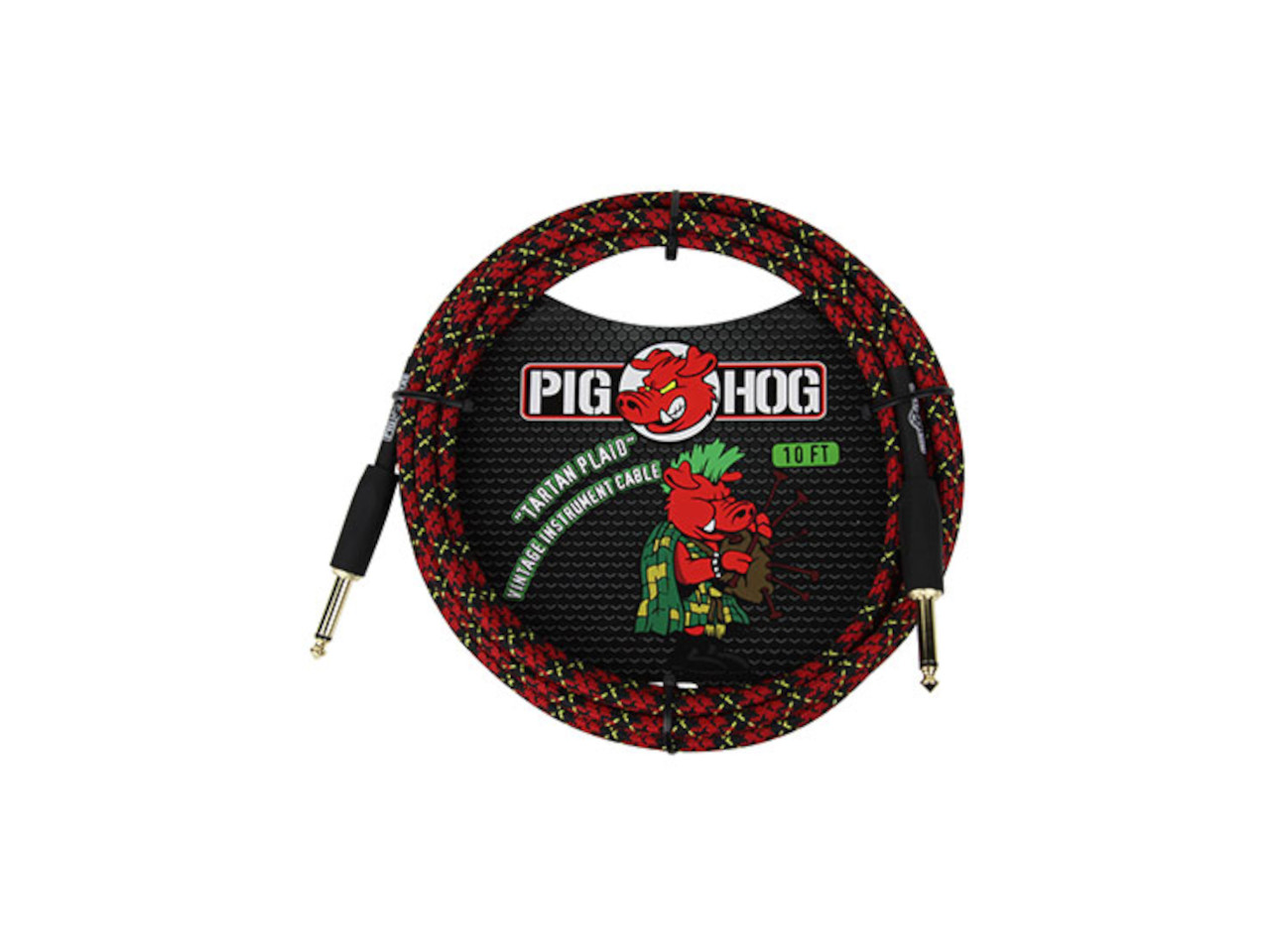 【会員様限定/数量限定】Pig Hog(ピッグホッグ) PCH10PL | ”Tartan Plaid”- 10ftVintage Series Inst Cable (ギター/ベースシールド)