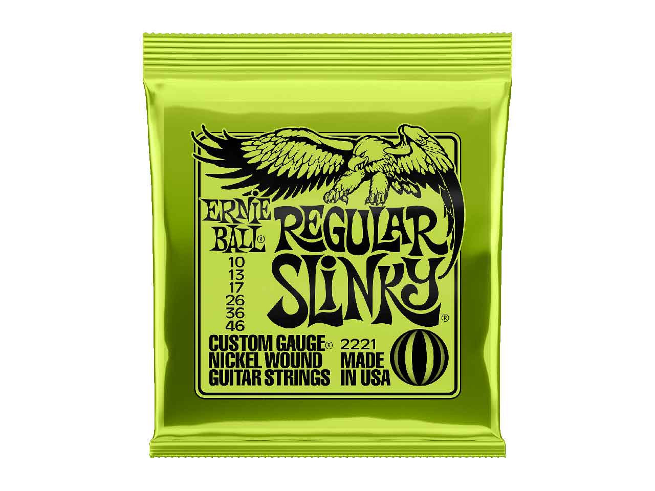 【会員様限定/数量限定】ERNiE BALL(アーニーボール) REGULAR SLINKY / 10-46 #2221 (エレキギター弦)