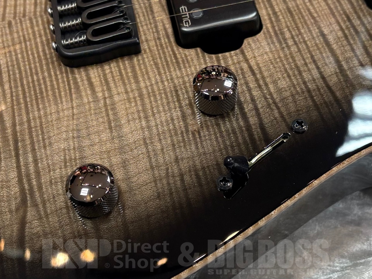 【即納可能】ESP M-II CTM NT/FM /Charcoal Burst w/White Pearl Black/GWS