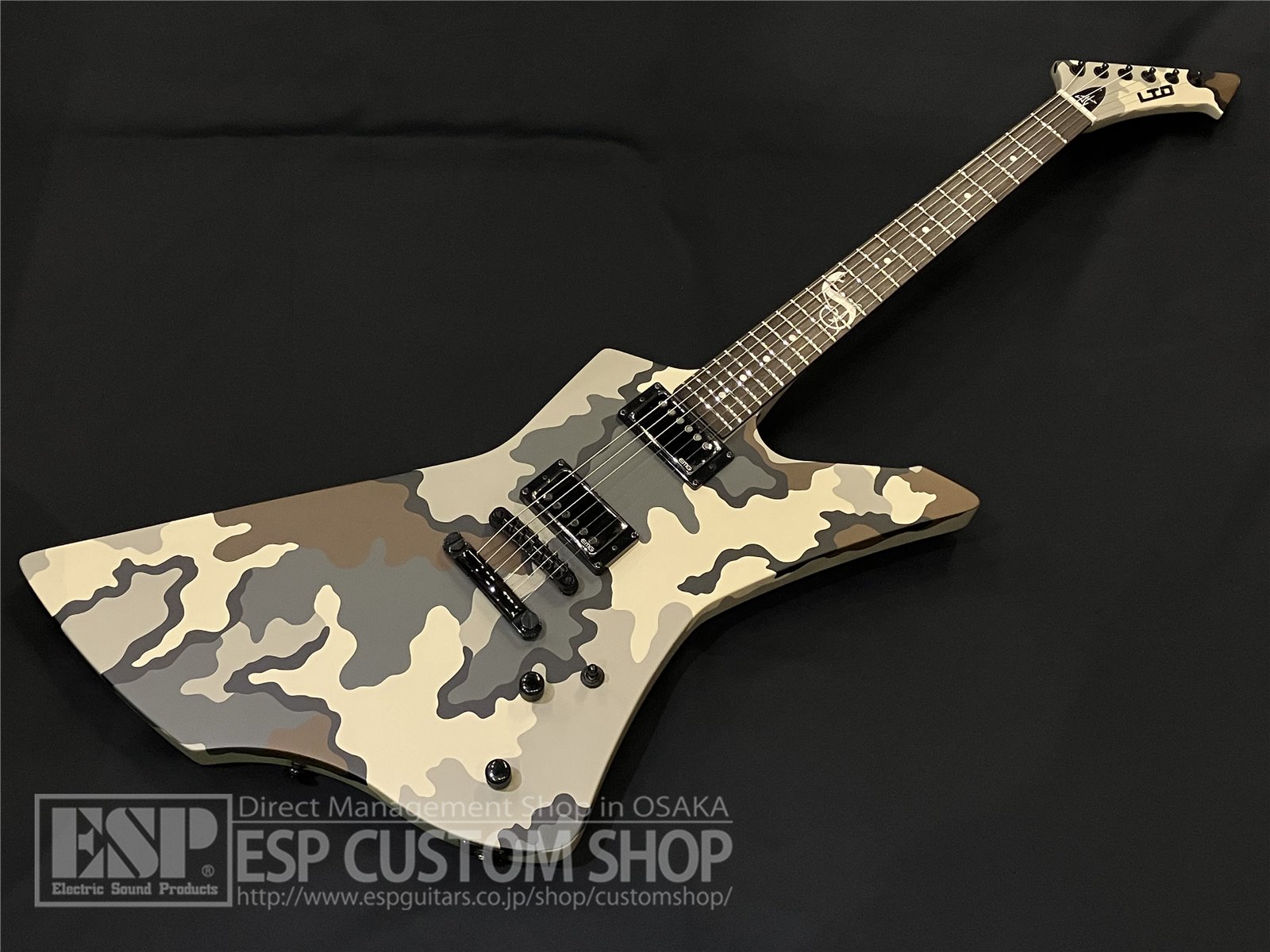 【即納可能】LTD(エルティーディー) SNAKEBYTE CAMO (METALLICA James Hetfieldモデル) 大阪店