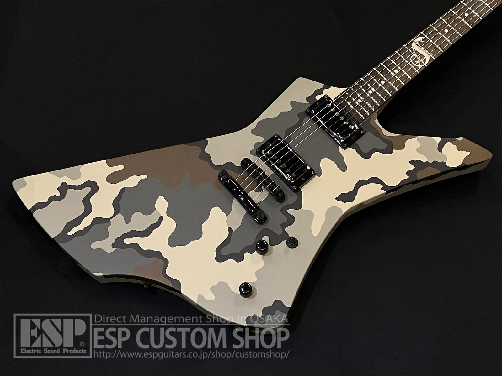 【即納可能】LTD(エルティーディー) SNAKEBYTE CAMO (METALLICA James Hetfieldモデル) 大阪店