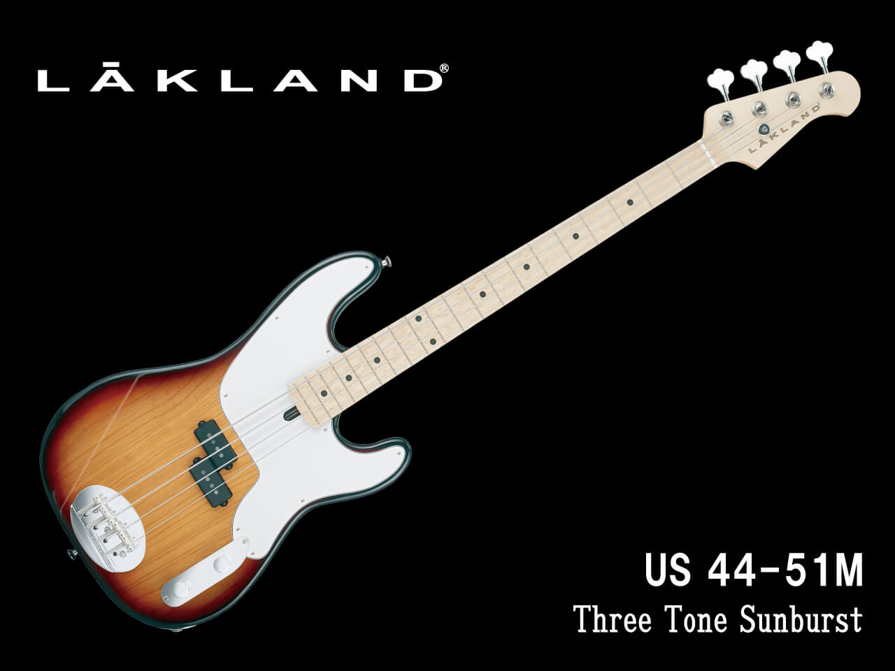 【受注生産】LAKLAND(レイクランド) USA US 44-51M (Three Tone Sunburst)