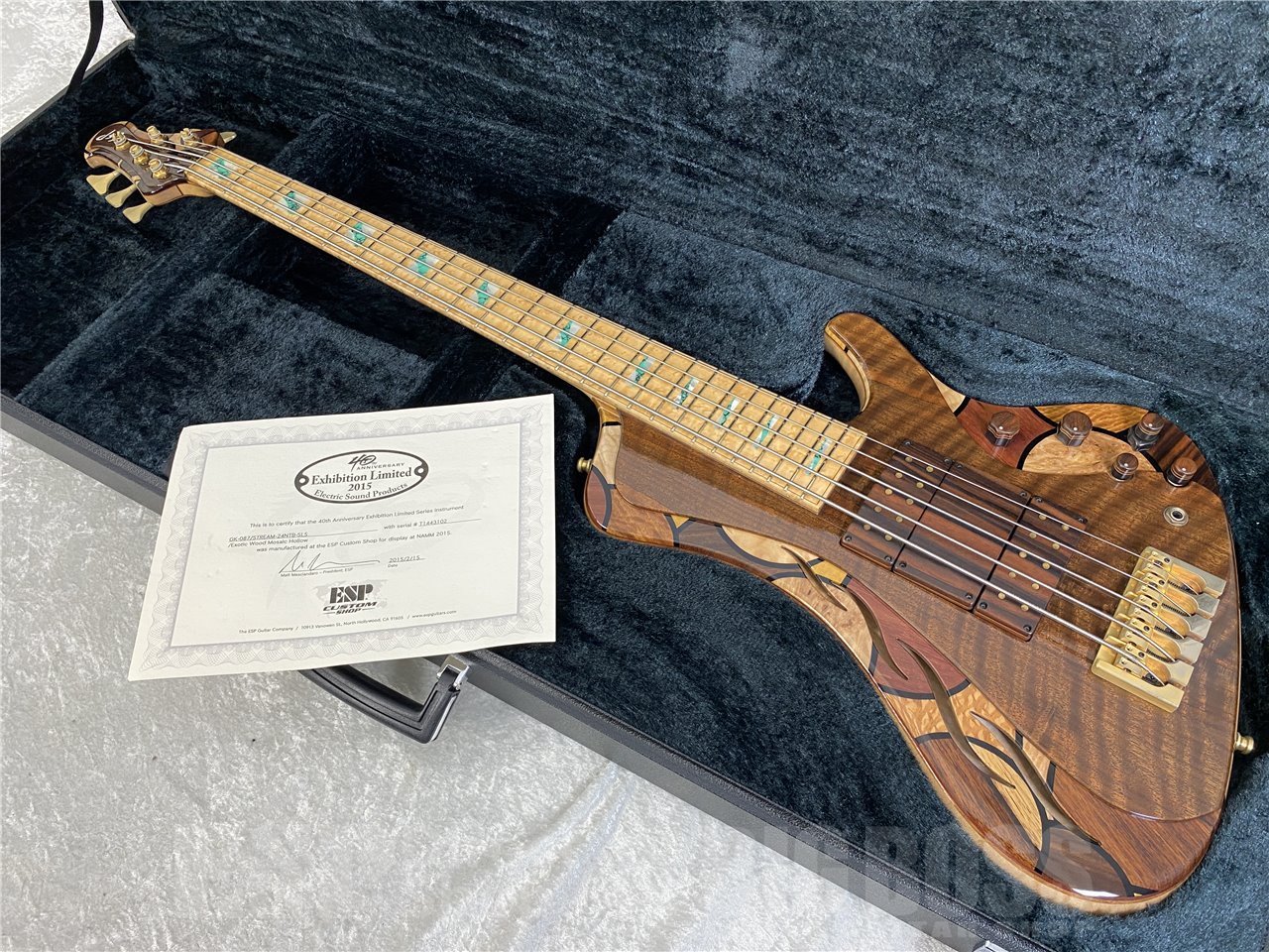 【即納可能/中古品】ESP(イーエスピー) EXHIBITION LIMITED 2015 GK-087 STREAM-24NTB-SL5 / Exotic Wood Mosaic Hollow お茶の水駅前店(東京)