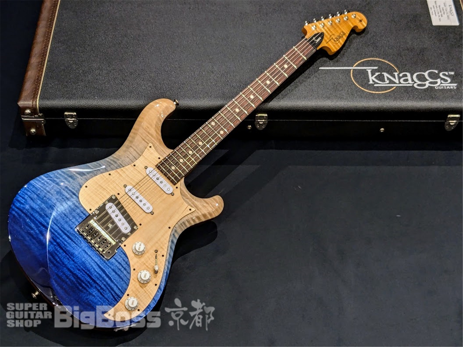 【即納可能】Knaggs Guitars(ナッグスギターズ) Severn Trem SSS #1512 / Faded Blue 京都店