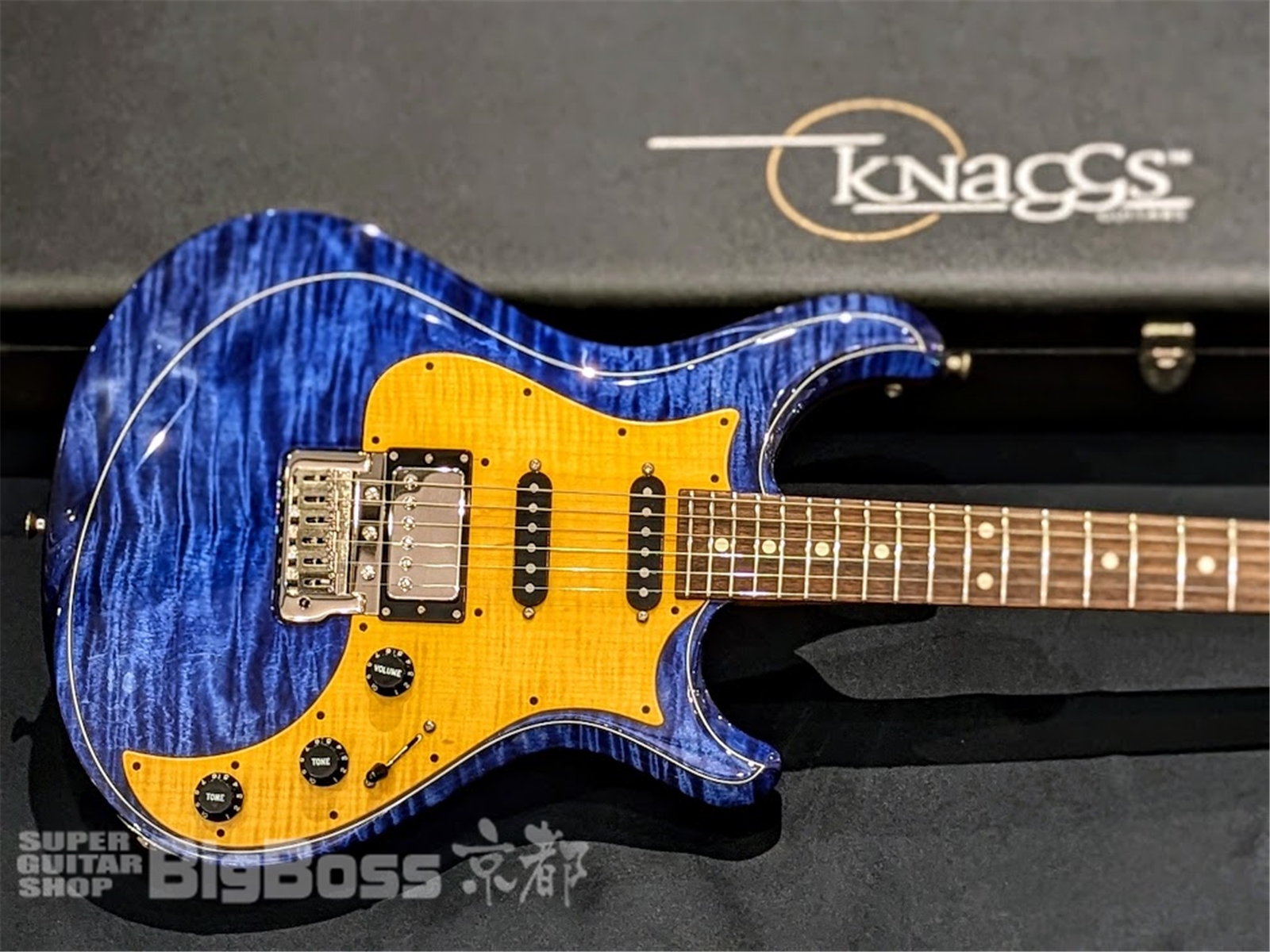 【即納可能】Knaggs Guitars(ナッグスギターズ) Severn Trem HSS #1511 / Ocean Blue/xPurf 京都店