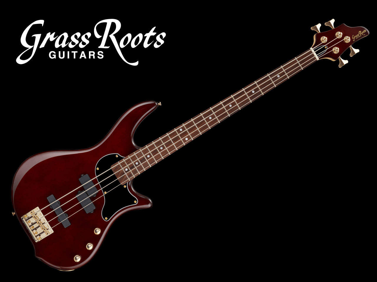 品質092s☆Grass Roots グラスルーツ G-BB-60シースルーブラウン エレキベース ※中古 その他