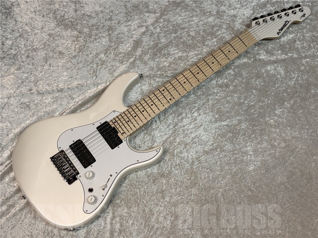 【即納可能】EDWARDS(エドワーズ) E-SYUNAPPER-7/Pearl White (GALNERYUS/SYU Model)【7弦ギター】 広島店