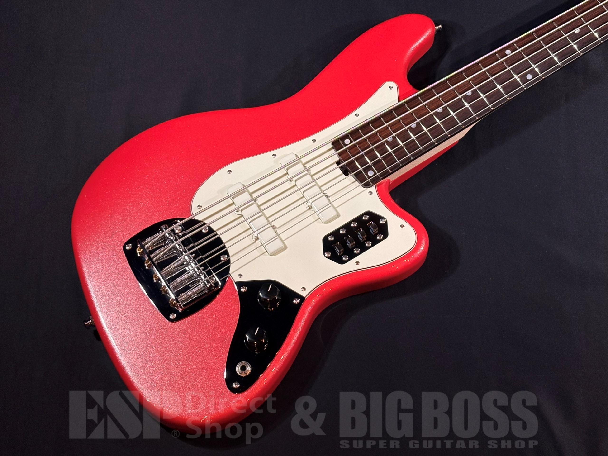 【即納可能/中古品】ESP BASS V / Sparkling Fiesta Red (L’Arc～en～Ciel tetsuyaモデル) 大阪店