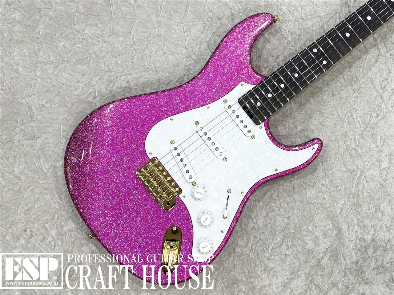 【即納可能】ESP SNAPPER Ohmura Custom / Rosewood / Twinkle Pink　渋谷店