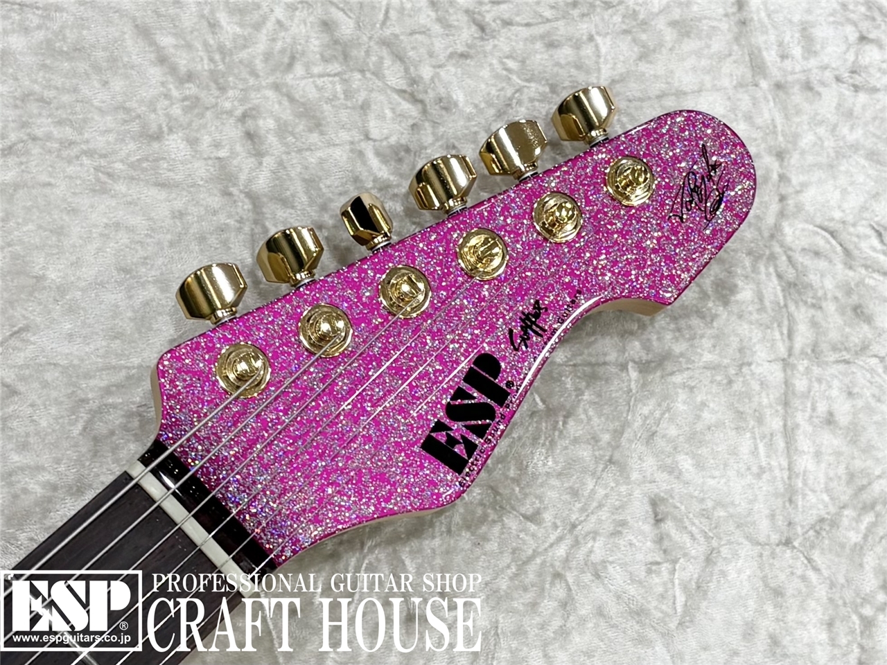 【即納可能】ESP SNAPPER Ohmura Custom / Rosewood / Twinkle Pink　渋谷店