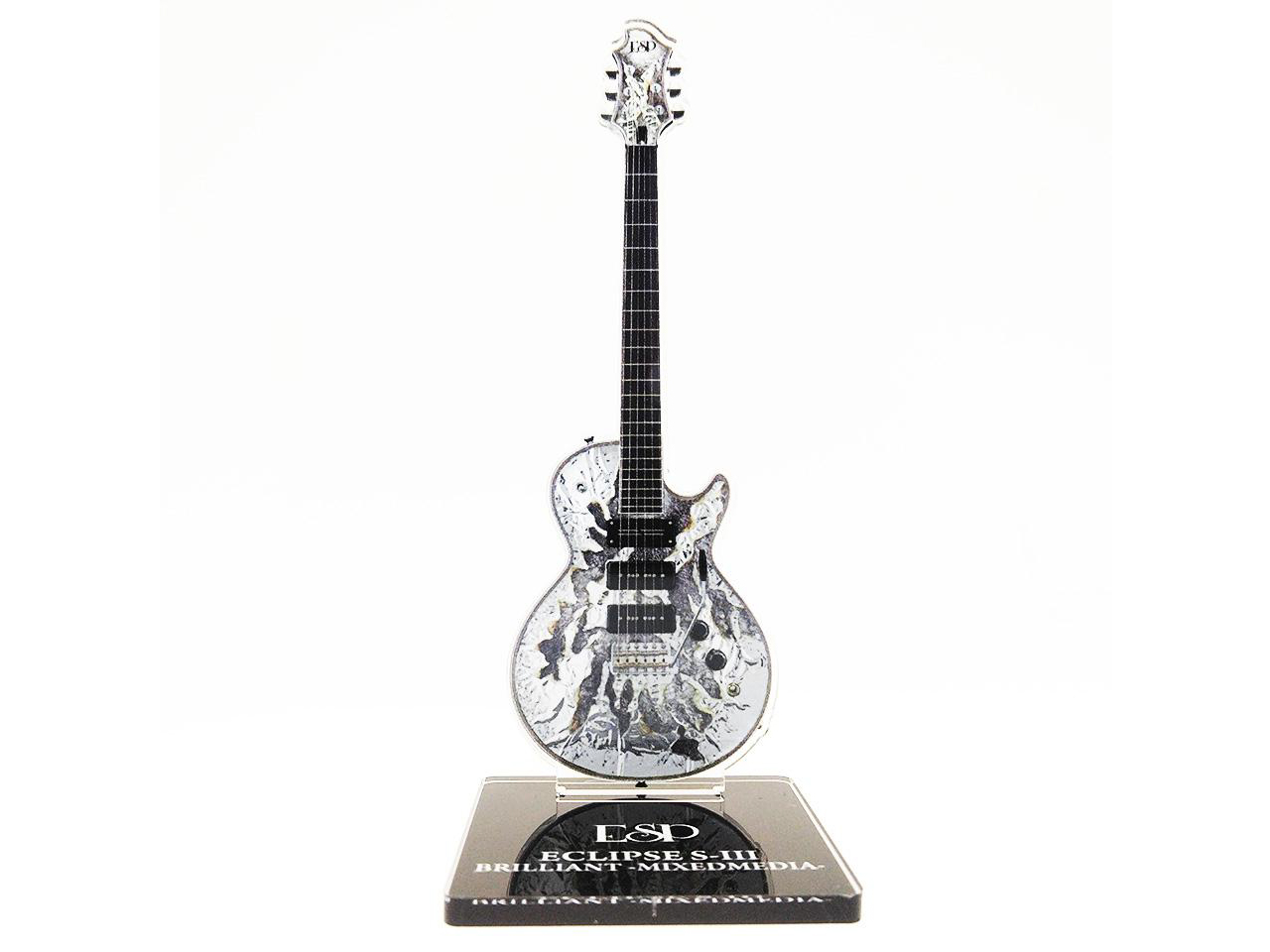 【2024年3月頃入荷予定｜ご予約商品】ESP Acrylic Keyholder Guitar Collection -SUGIZO Vol.2- AS-SGZ-09 (ESP ECLIPSE S-III BRILLIANT -MIXEDMEDIA-) / スタンドタイプ