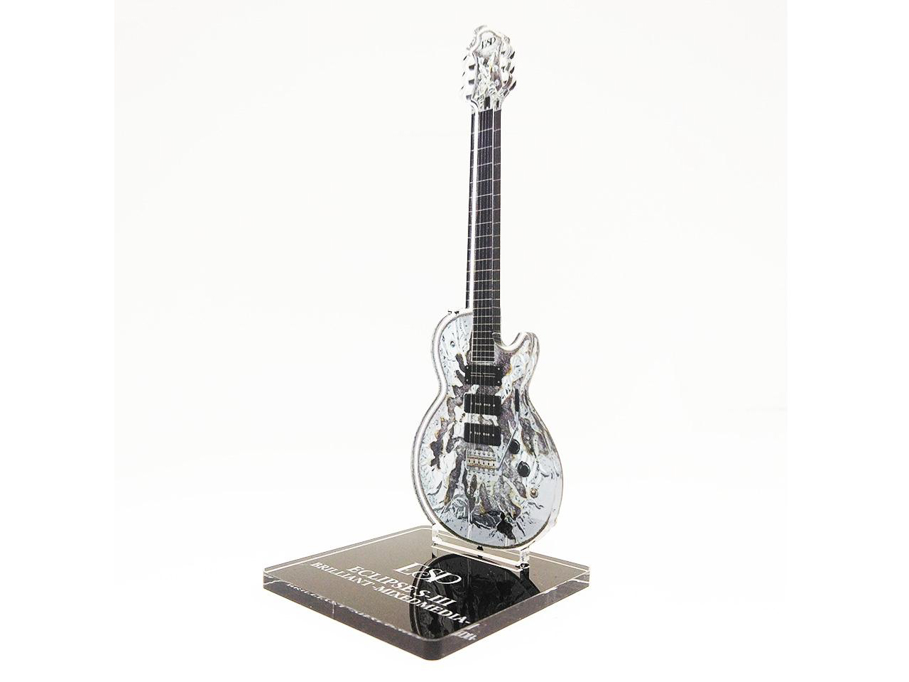 ESP Acrylic Keyholder Guitar Collection -SUGIZO Vol.2- AS-SGZ-09 (ESP  ECLIPSE S-III BRILLIANT -MIXEDMEDIA-) / スタンドタイプ - 【ESP直営】BIGBOSS  オンラインマーケット(ギター＆ベース)