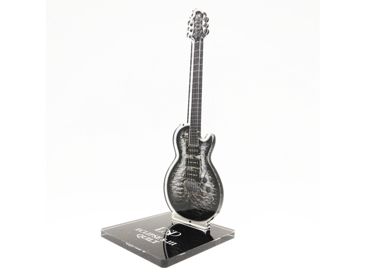 【2024年3月頃入荷予定｜ご予約商品】ESP Acrylic Keyholder Guitar Collection -SUGIZO Vol.2- AS-SGZ-08 (ESP ECLIPSE S-III QUILT) / スタンドタイプ