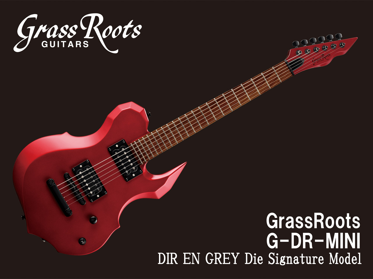 【受注生産】GrassRoots(グラスルーツ) G-DR-MINI (DIR EN GREY Dieモデル) | ミニギター