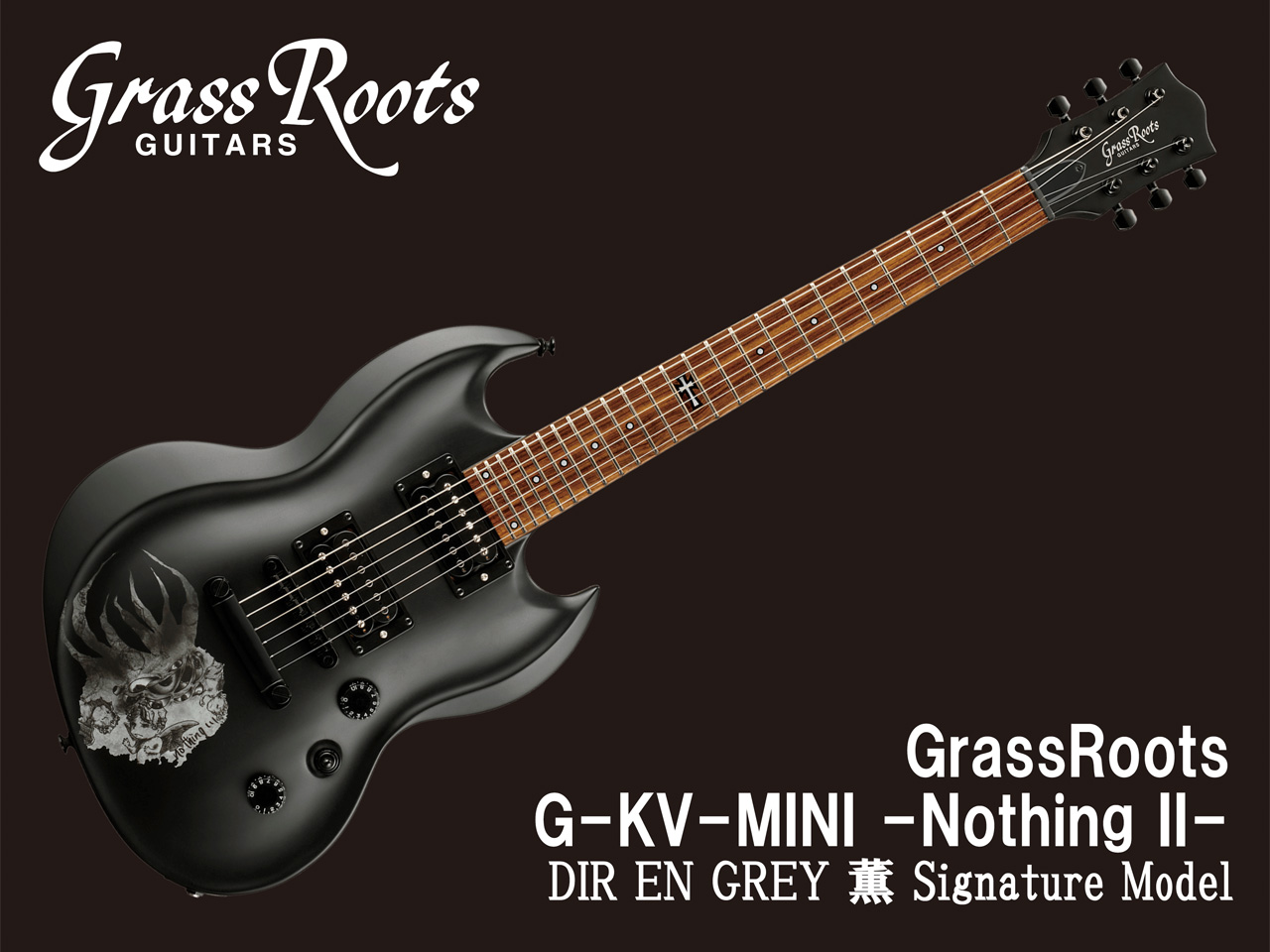【受注生産】GrassRoots(グラスルーツ) G-KV-MINI -Nothing II- (DIR EN GREY 薫モデル) | ミニギター