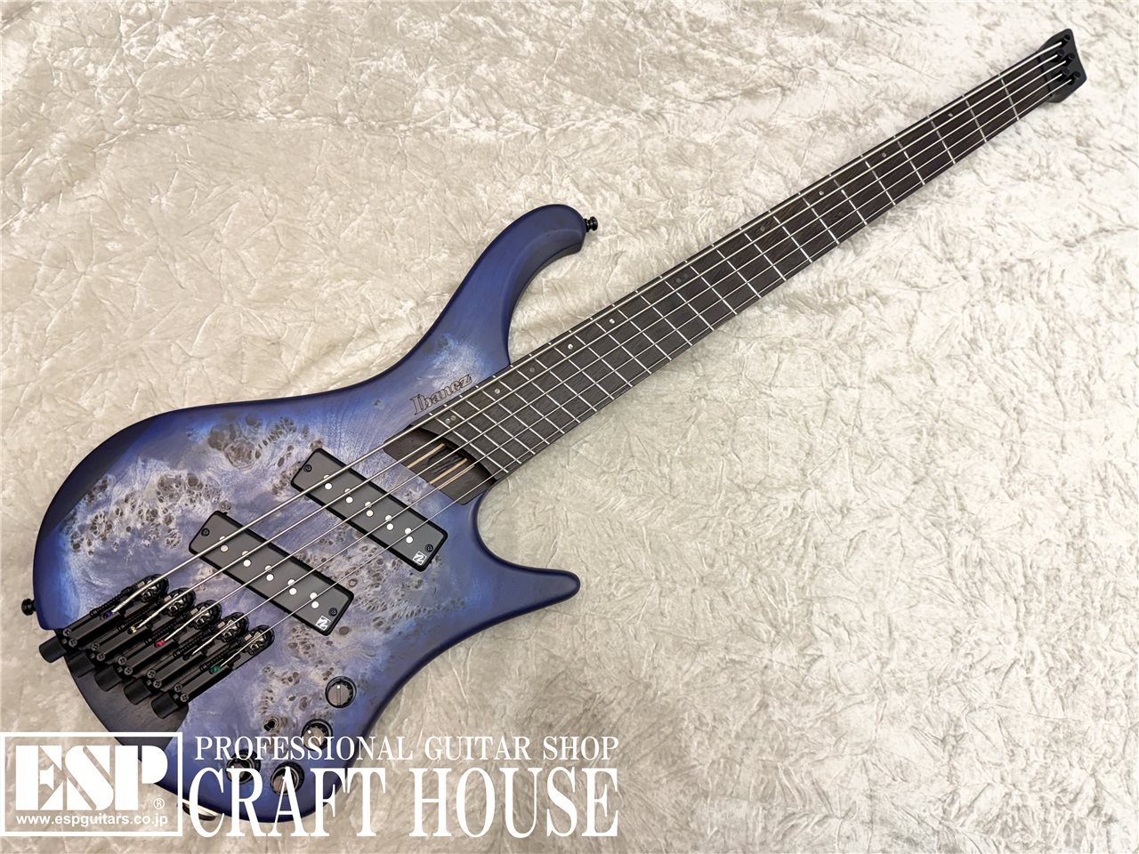 【即納可能】Ibanez EHB1505MS / Pacific Blue Burst Flat 渋谷店