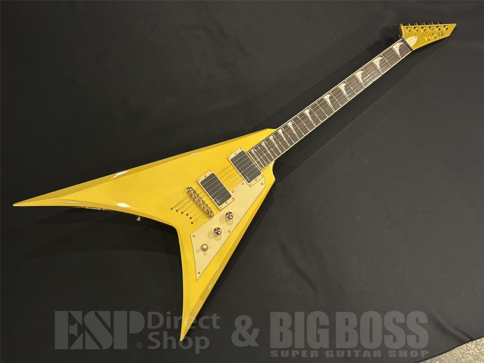 【即納可能】LTD(エルティーディー) KH-V / Metalic Gold (METALLICA  Kirk Hammettモデル) 京都店