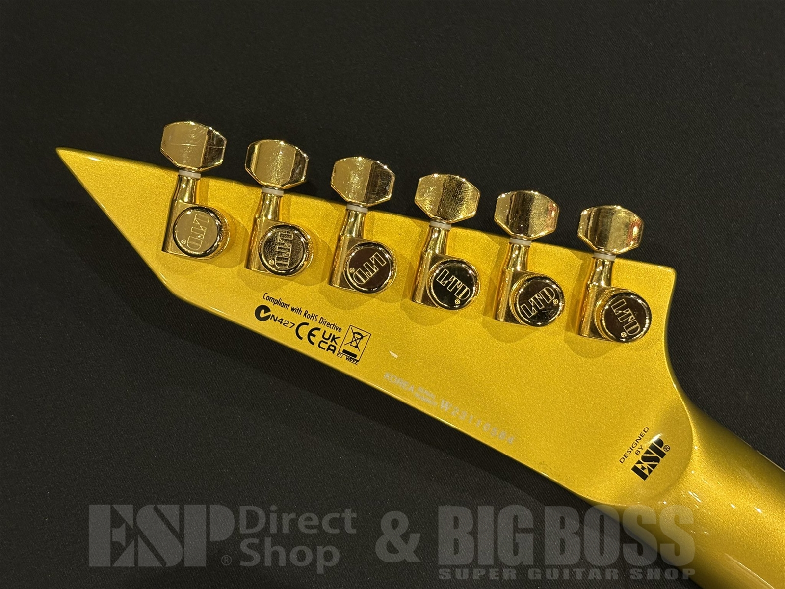 【即納可能】LTD(エルティーディー) KH-V / Metalic Gold (METALLICA  Kirk Hammettモデル) 京都店 - 11