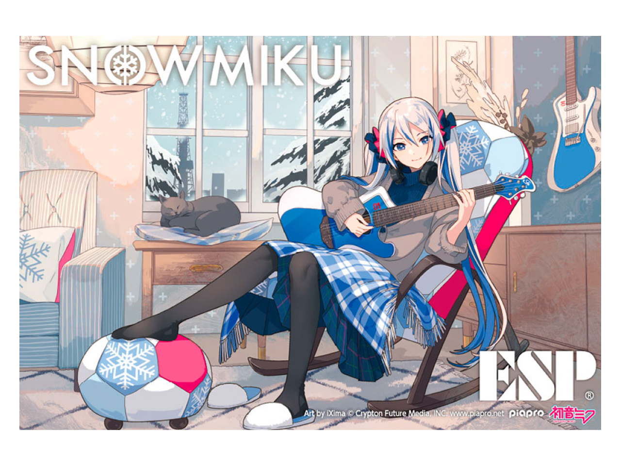 【お取寄せ商品】GrassRoots(グラスルーツ) G-AC-Miku -SNOW MIKU Edition- / アコースティックギター (初音ミク モデル)