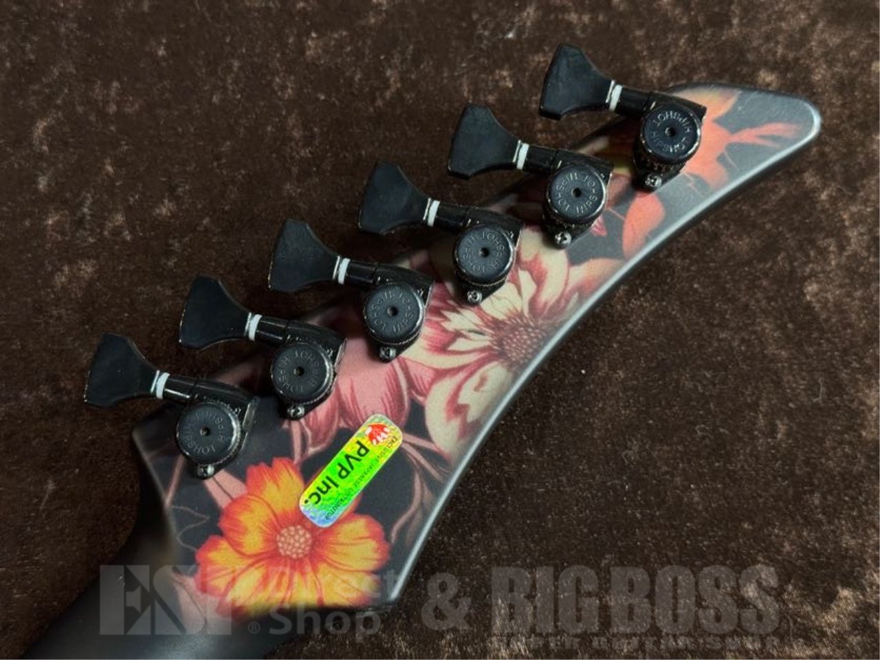 【即納可能/プロモーション特価】RuF Guitars （ルーフギタ）Professor Schrödinger 6 【Pink Floral Cloth Top】　茶水店 - 9