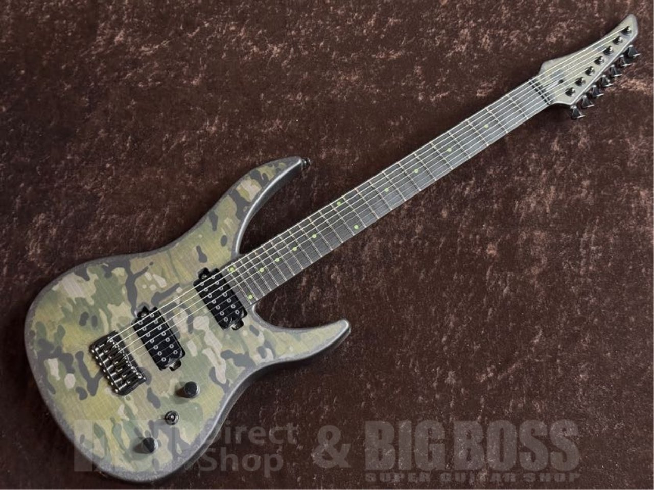 【即納可能】RuF Guitars（ルーフギター） Professor Schrödinger 7【Carbon Burst Camo Satin】茶水店