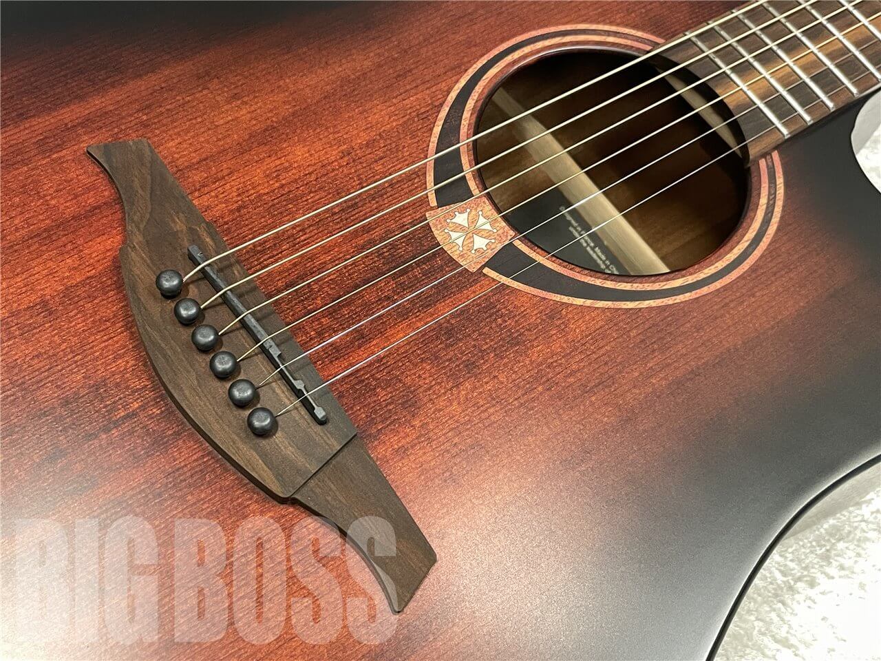 【即納可能】LAG Guitars（ラグギターズ） T70DCE（BLACK & BROWN）　名古屋店