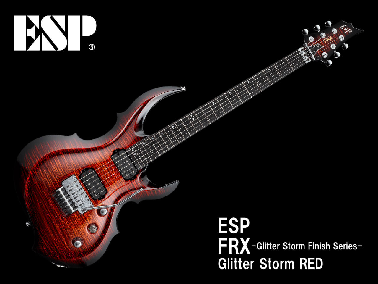 【受注生産】ESP(イーエスピー) FRX -Glitter Storm Finish Series- (Glitter Storm RED)