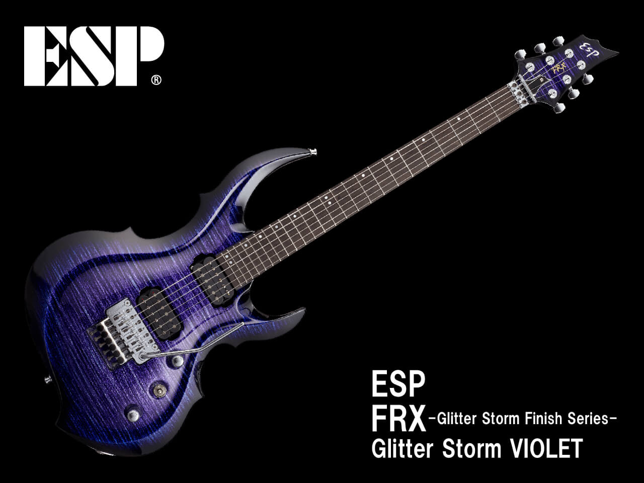 【受注生産】ESP(イーエスピー) FRX -Glitter Storm Finish Series- (Glitter Storm VIOLET)