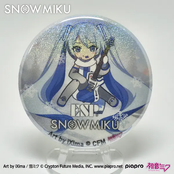 【SNOW MIKU 2026】ESP×雪ミク 缶バッジ（座）