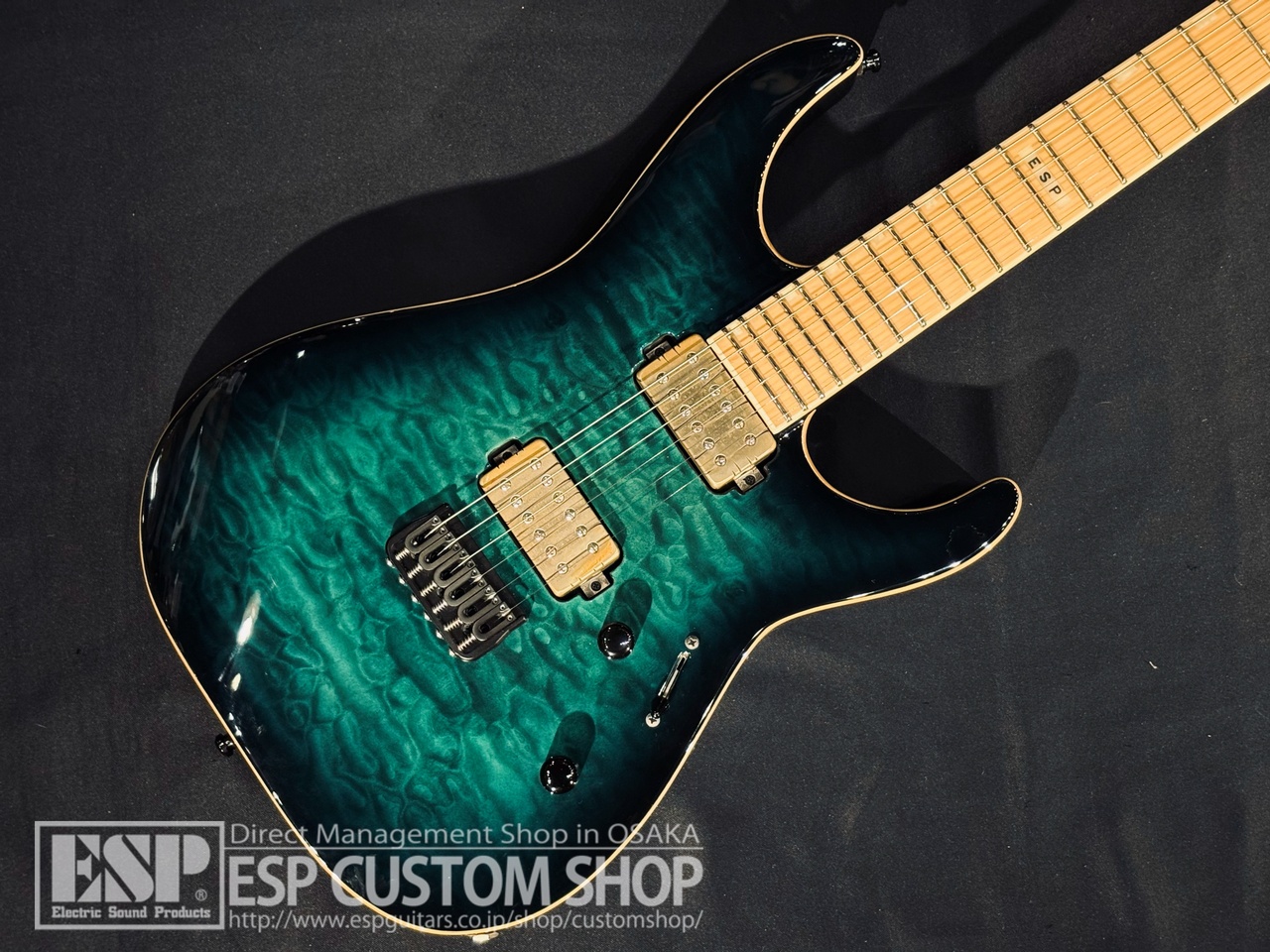 【即納可能/中古品】E-II(イーツー) M-II NT HS QM(エムツー) / Black Turquoise Burst 大阪店【大決算SALE開催中｜3月31日(月)まで】