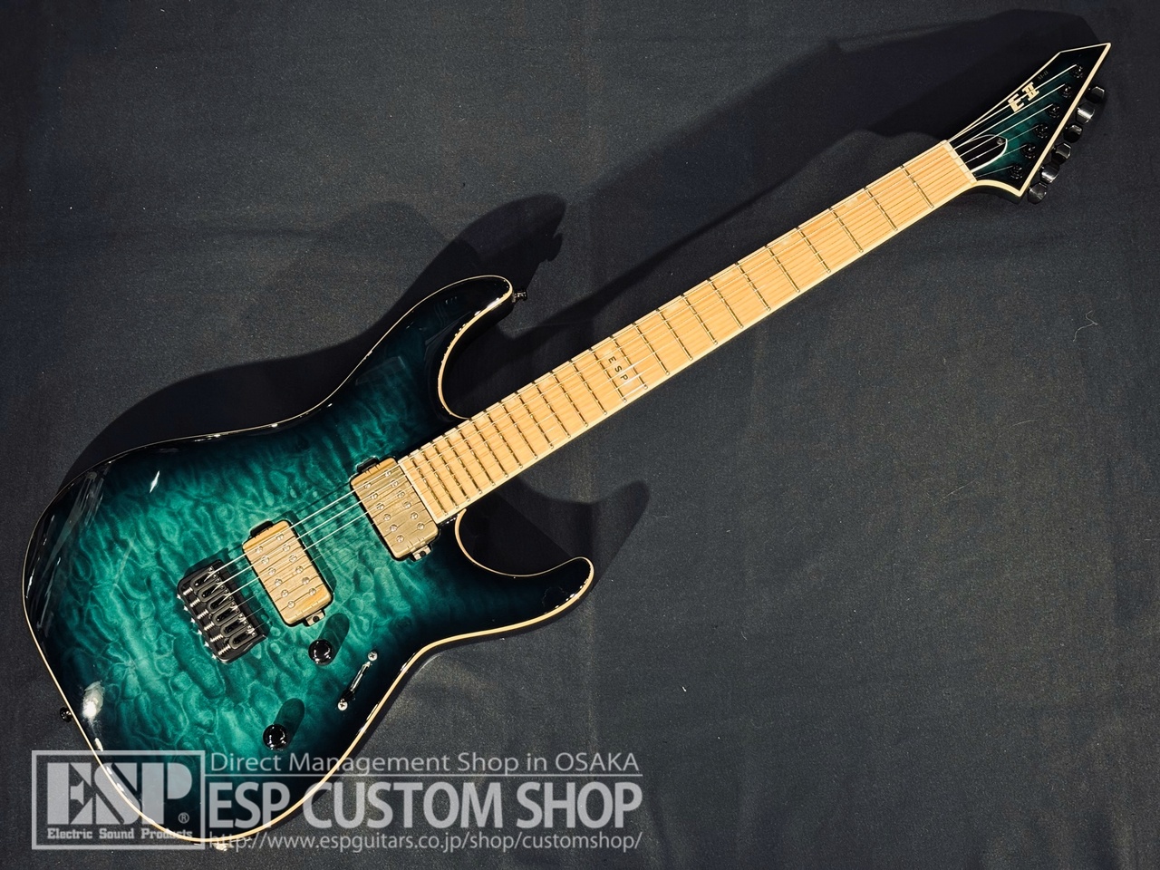 【即納可能/中古品】E-II(イーツー) M-II NT HS QM(エムツー) / Black Turquoise Burst 大阪店【大決算SALE開催中｜3月31日(月)まで】