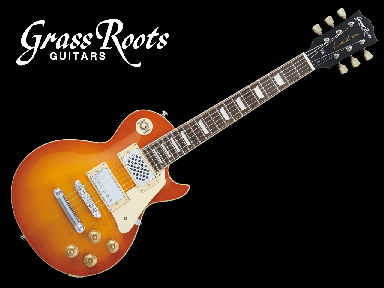 【受注生産】GrassRoots(グラスルーツ) G-LPS-MINI / Vintage Honey Burst | ミニギター