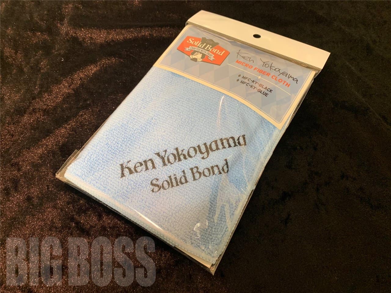 Solid Bond(ソリッドボンド) Microfiber Cloth Blue [MFC-KY-BLUE] (ギター＆ベースクロス)