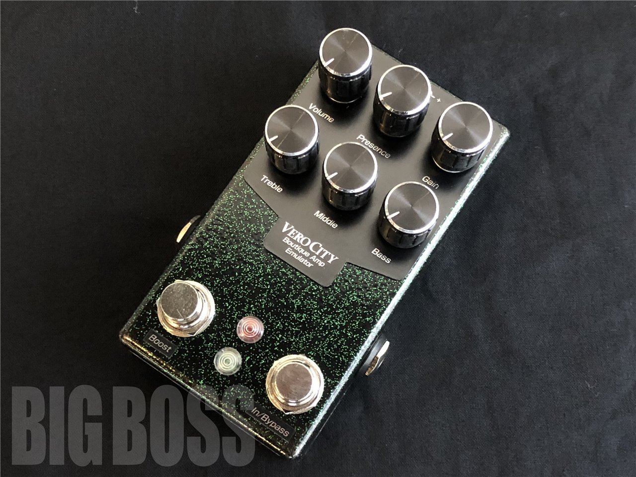 【受注生産】<br>VeroCity Effects Pedals Rev.F-B2<br>Devil Emerald<br>(ディストーション/プリアンプ)(ベロシティエフェクツペダルズ)