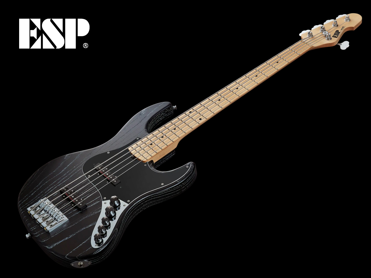 【受注生産】ESP(イーエスピー) AMAZE-AS-5 / Black w/White Filler - 3