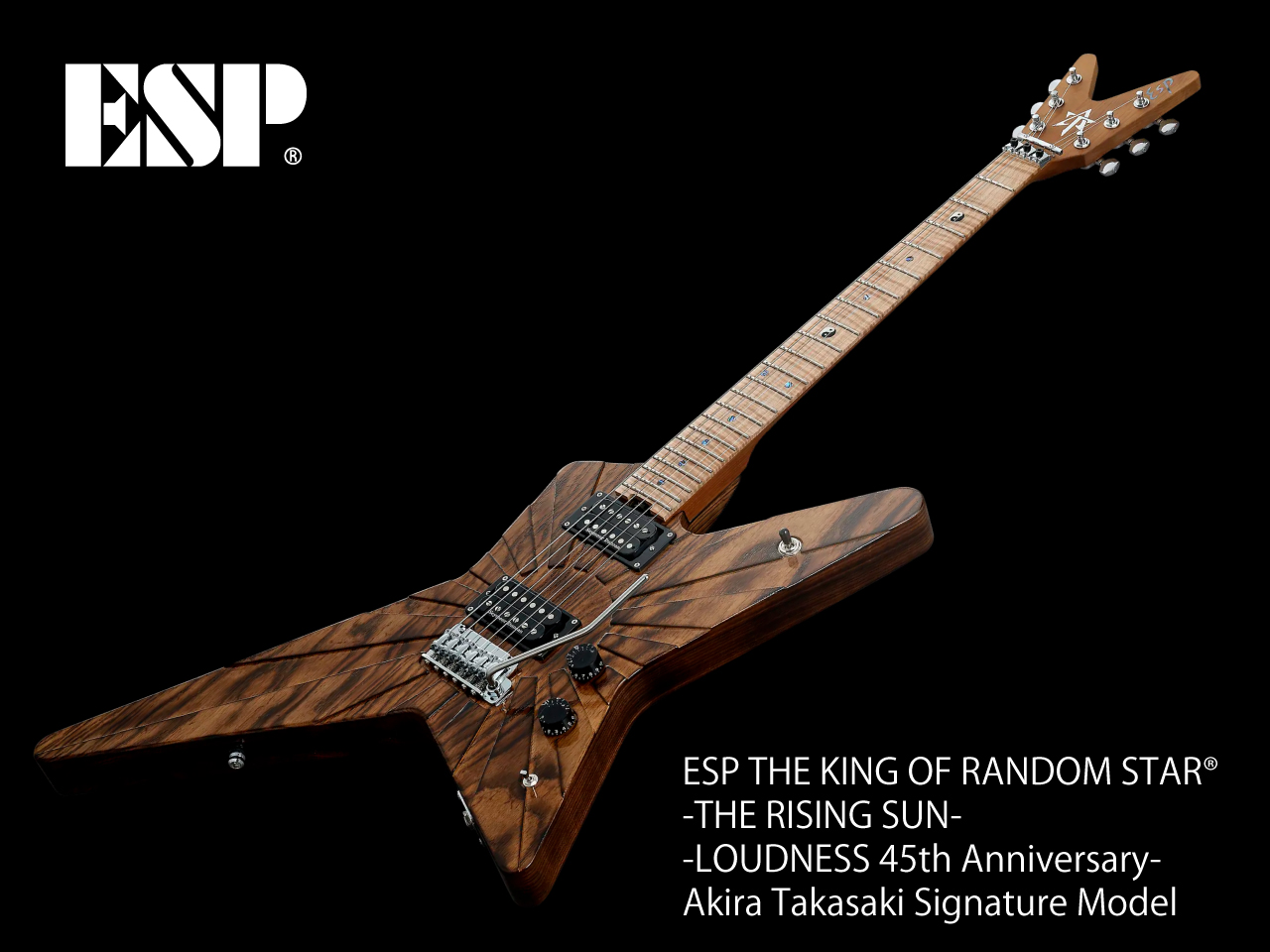 【期間限定・完全受注生産】ESP(イーエスピー) THE KING OF RANDOM STAR® -THE RISING SUN- -LOUDNESS 45th Anniversary- (LOUDNESS/高崎晃モデル) - 3
