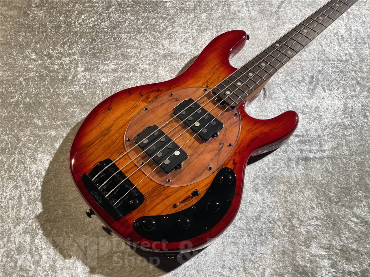 【即納可能】Sterling by MUSIC MAN(スターリンバイミュージックマン) STINGRAY RAY34  HH Spalted Maple Top (Blood Orange Burst) 札幌店 - 2