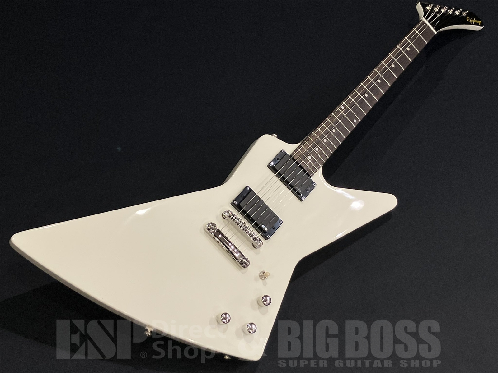【即納可能】Epiphone(エピフォン) Explorer 80s EMG / Classic White 京都店