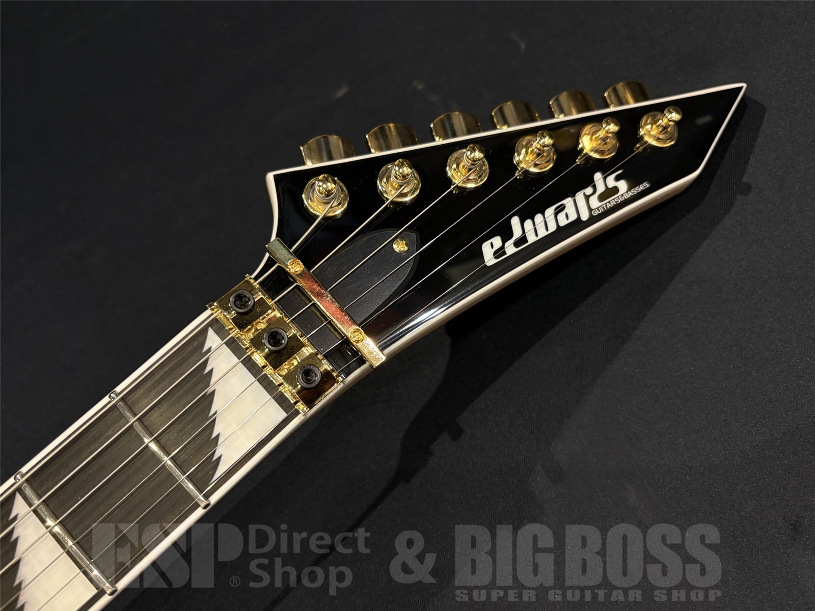 【即納可能】EDWARDS(エドワーズ) E-ALEXI KATAKANA / Black with Yellow Pinstripe (Alexi Laiho Model) 京都店 - 6