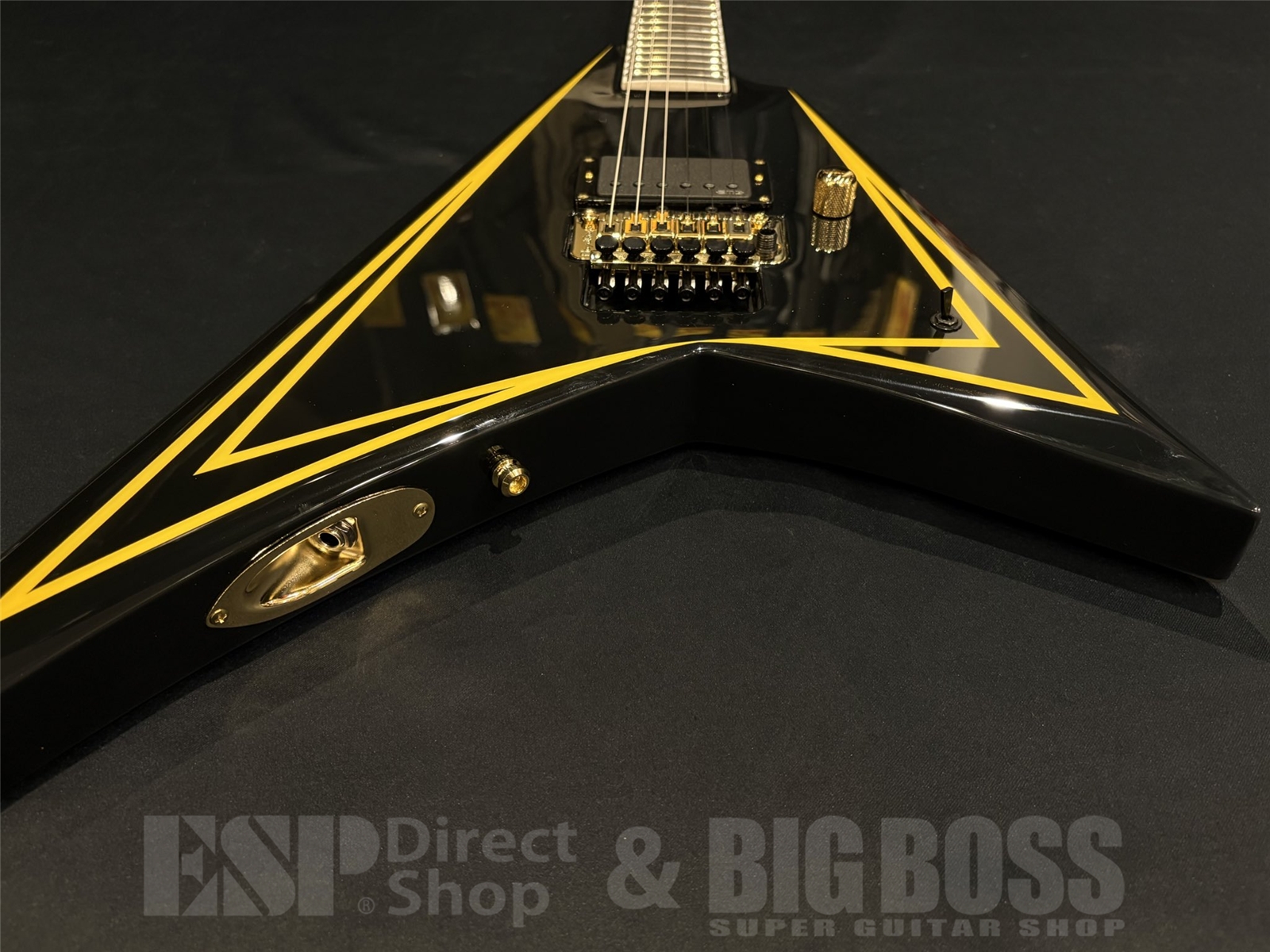 【即納可能】EDWARDS(エドワーズ) E-ALEXI KATAKANA / Black with Yellow Pinstripe (Alexi Laiho Model) 京都店 - 7