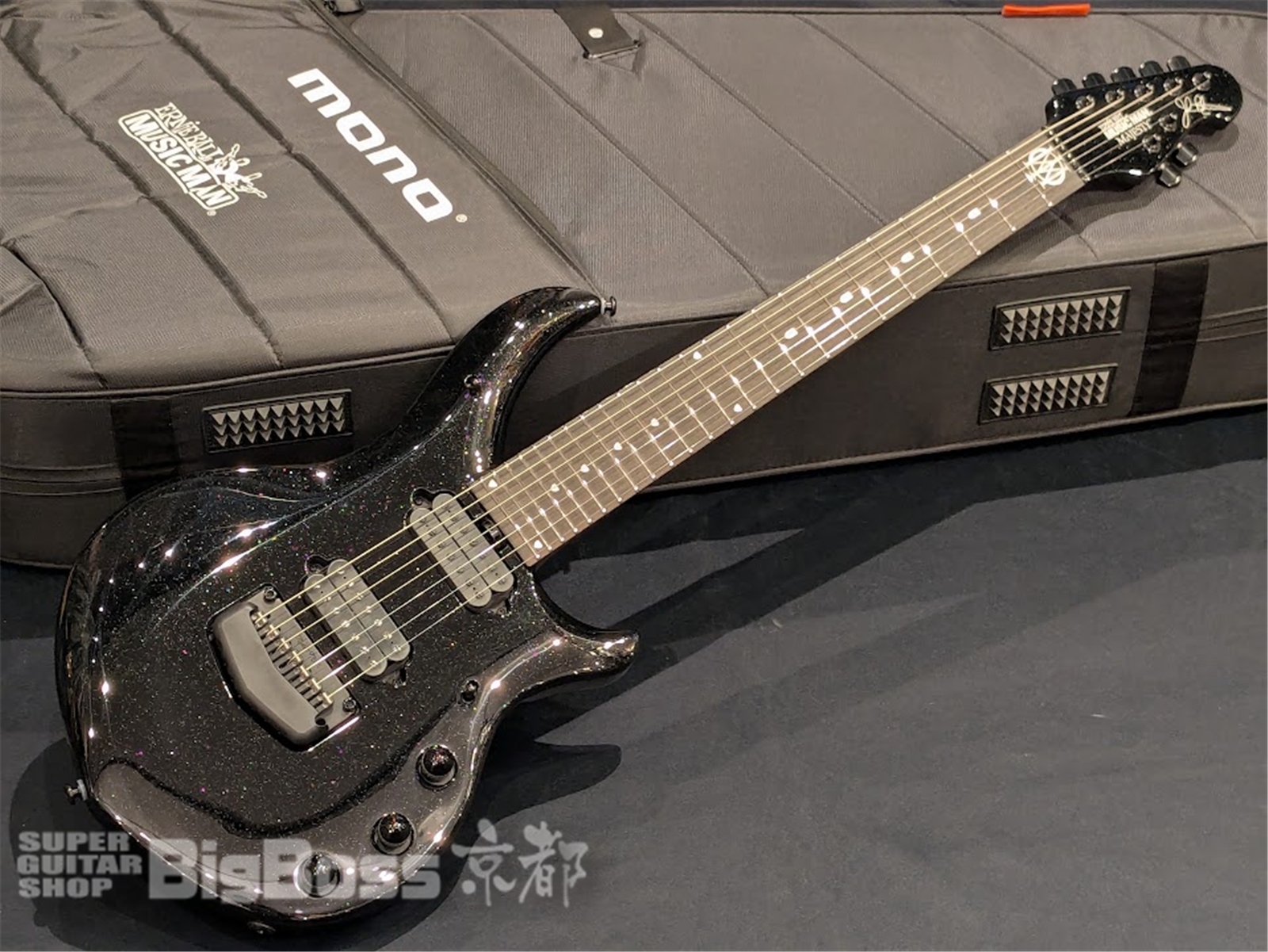 【即納可能】MUSIC MAN(ミュージックマン) MJ7 E Majesty 7-String / Black Frosting 【John Petrucci Model!】 京都店