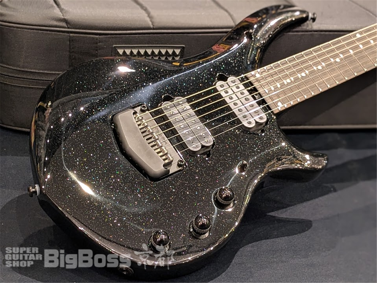 【即納可能】MUSIC MAN(ミュージックマン) MJ7 E Majesty 7-String / Black Frosting 【John Petrucci Model!】 京都店