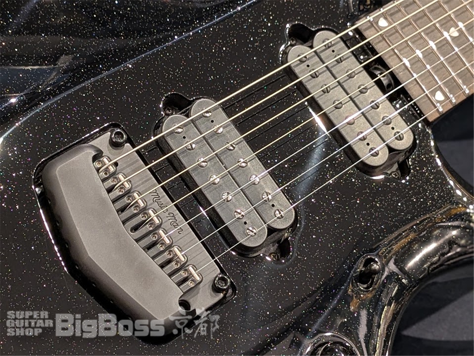 【即納可能】MUSIC MAN(ミュージックマン) MJ7 E Majesty 7-String / Black Frosting 【John Petrucci Model!】 京都店