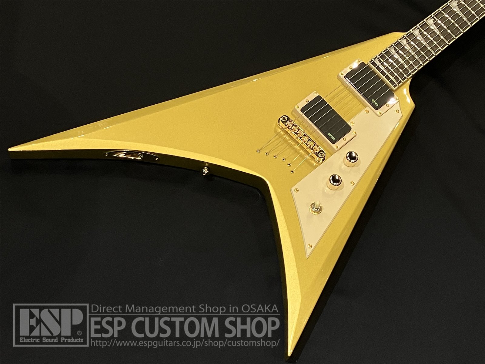【即納可能/中古品】LTD(エルティーディー) KH-V / Metallic Gold (METALLICA  Kirk Hammettモデル) 大阪店 - 2